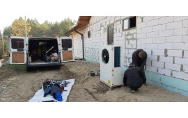 Монтаж теплового насоса "під ключ" FOLANSI FA-04 потужністю 15 кВт в с. Проців, Київської області