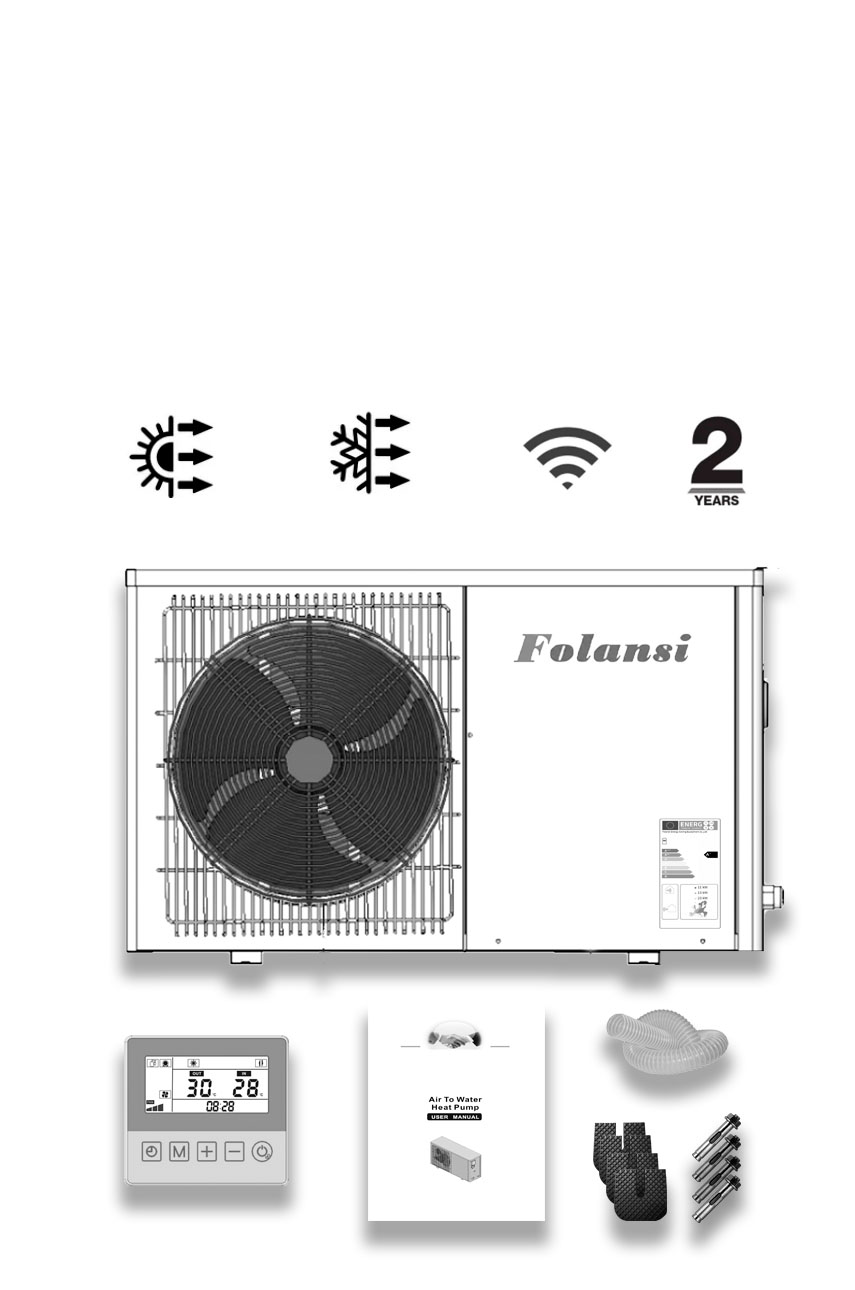 Тепловий насос повітря-вода Folansi FA-015 (Clitech CAR-05XB)