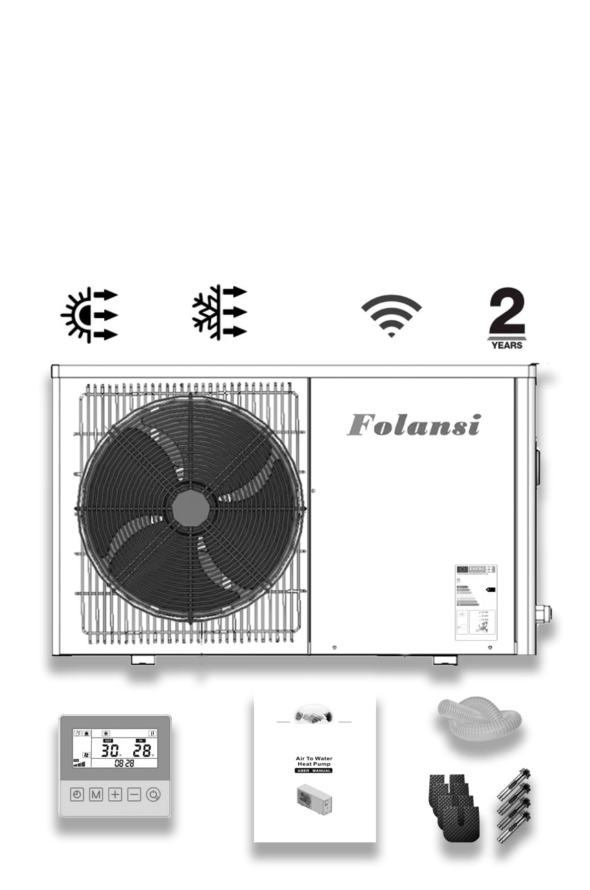 Тепловий насос повітря-вода Folansi FA-03 (Clitech CAR-12XB)