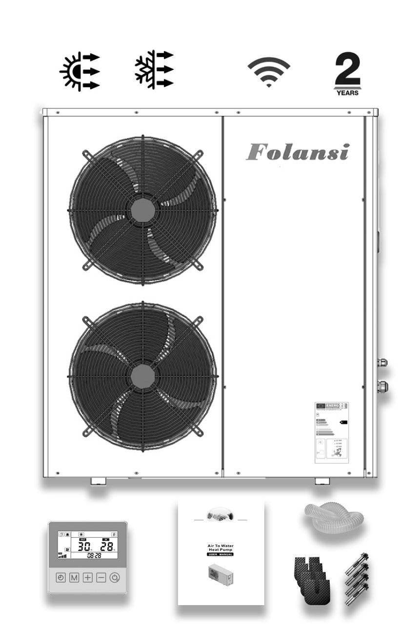 Тепловий насос повітря-вода Folansi FA-06 (Clitech CAR-24XB)