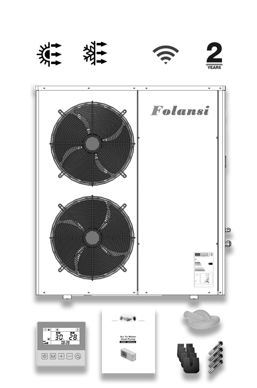 Тепловий насос повітря-вода Folansi FA-05 (Clitech CAR-20XB)